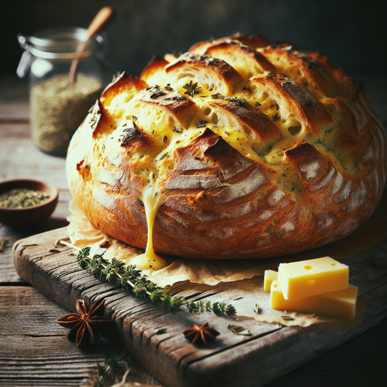 Pão Caseiro com Queijo e Ervas: Uma Combinação Perfeita