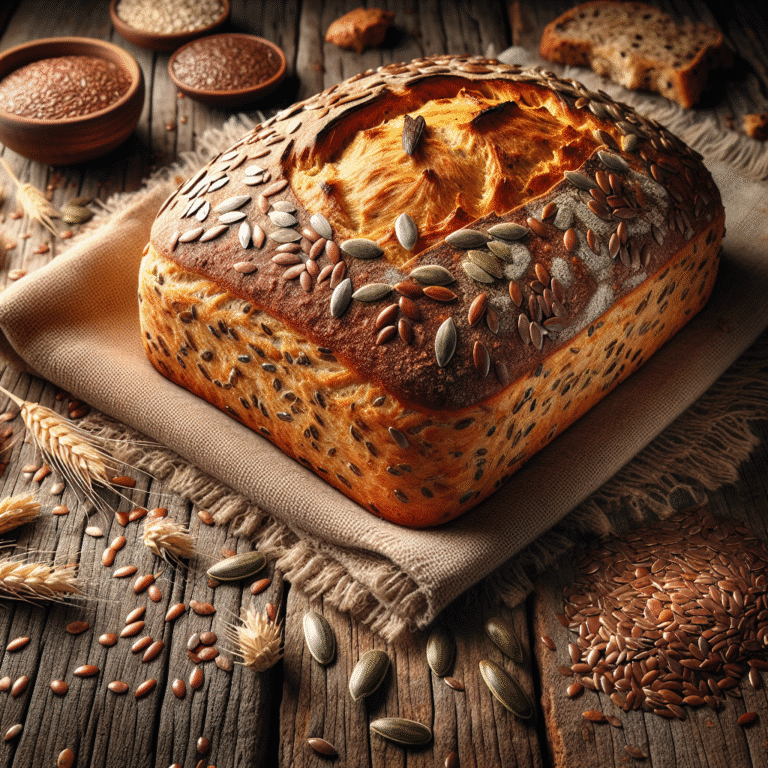 receita de pão integral caseiro com sementes