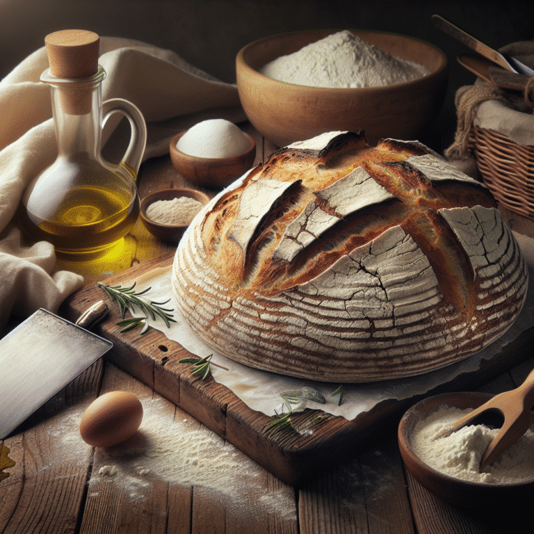 pão italiano artesanal em casa