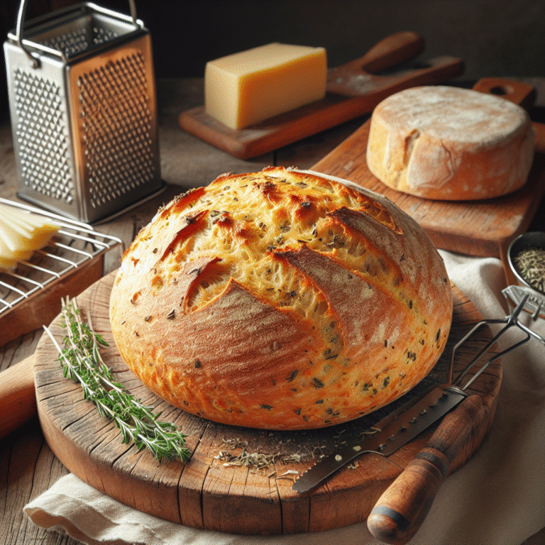Pão Caseiro com Queijo e Ervas: Uma Combinação Irresistível