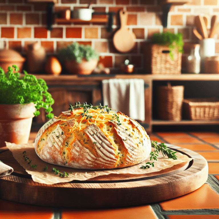 Inspire-se com Pão Caseiro de Queijo e Ervas