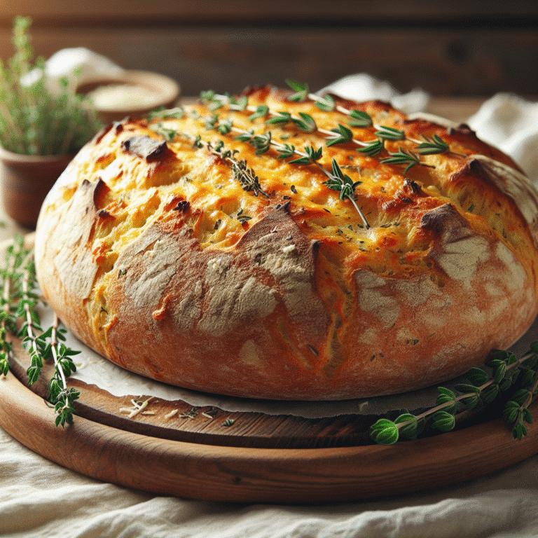 Pão Caseiro com Queijo e Ervas: Receita Simples e Saborosa
