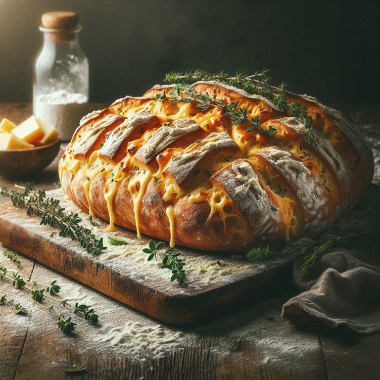 receitas criativas de pão caseiro com queijo e ervas