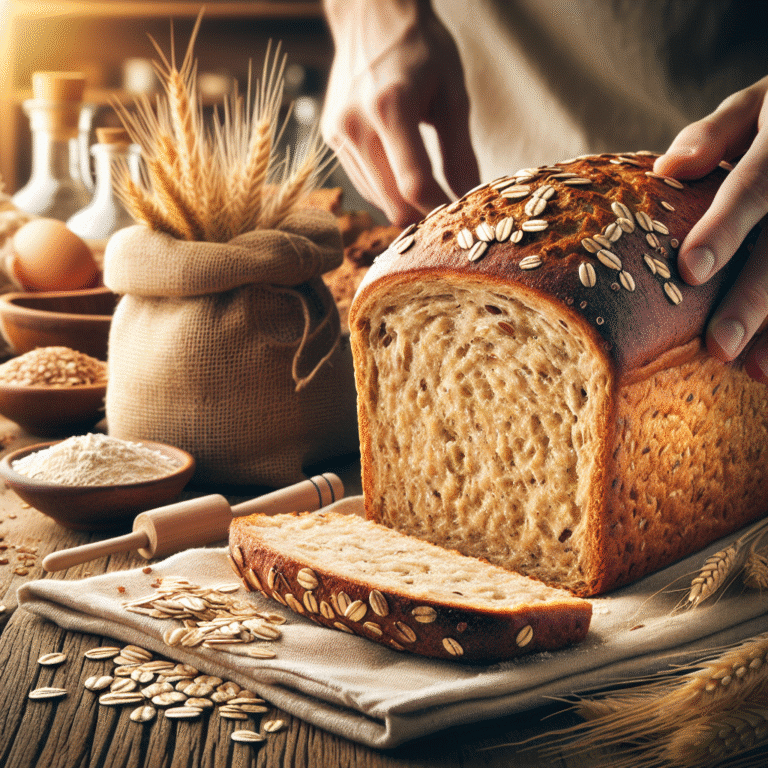 pão integral com farinha de aveia super nutritivo