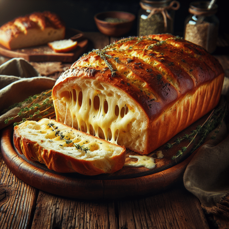 descubra o segredo do pão caseiro com queijo e ervas
