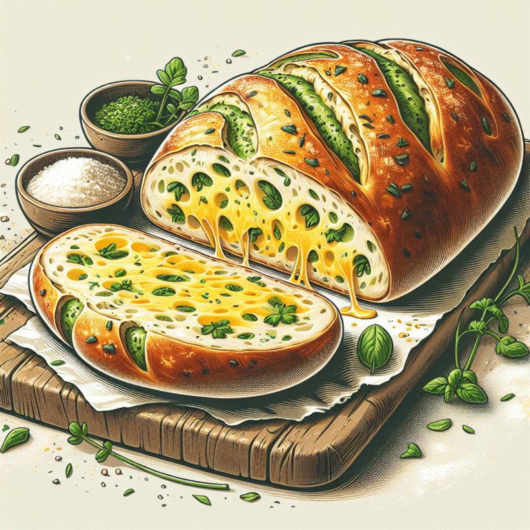Como Fazer Pão Caseiro com Queijo e Ervas Frescas